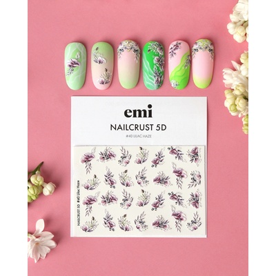 E.Mi Vodolepka NAILCRUST 5D 40 Lilac Haze – Zboží Mobilmania