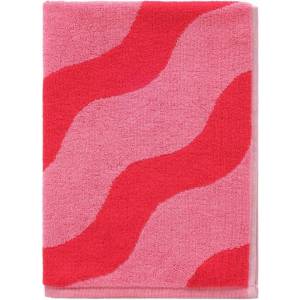 Jotex Червена/розова памучна кърпа 50x70 cm Waves - Jotex (2137846-07-136)