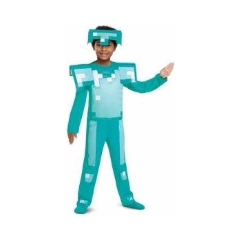 Minecraft Маскировъчен костюм за деца Minecraft Armor Diamond 2 Части Размер Размер - 7-8 Години