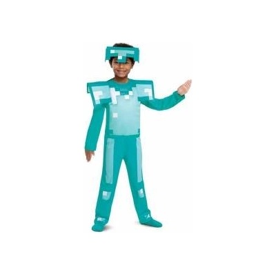 Minecraft Маскировъчен костюм за деца Minecraft Armor Diamond 2 Части Размер Размер - 7-8 Години