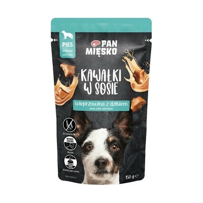 Pan Mięsko kusy bravčového mäsa v omáčke s diviakom 150 g