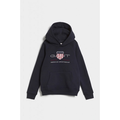 Gant Archive Shield Raglan Hoodie modrá