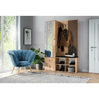 Předsíňová stěna CALI G lamelami Artisan Mirjan CALI G Artisan