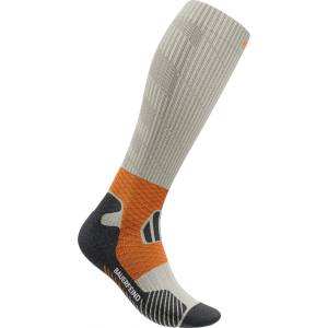 Bauerfeind Sports Мъжки чорапи за бягане Bauerfeind Sports Trail Run Compression Socks Running socks - Gravel Chalk - размер 42-45 (201-8090-0116)