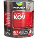 Farby na kov Primalex 2v1 základná a vrchná farba v jednom čierna 0,75L
