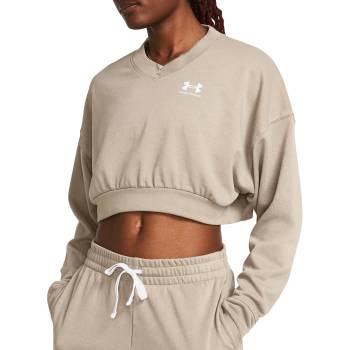 Under Armour Суитшърт Under Armour Rival Terry Oversized Crop Crew 1382738-204 Размер L