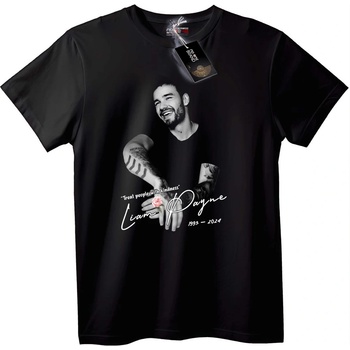NOONEBRAND Тениска Лиъм Пейн възпоменание 1993-2024 - L, Black