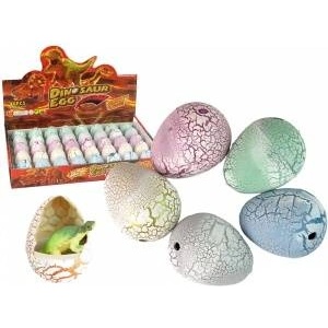 LEAN Toys Hatching Magic Dinosaur Egg Growing 4 cm White
