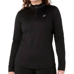 Asics Дамска тениска Asics Women's Asics Core L/S 1/2 Zip Winter Top Running shirt - Performance Black (916-4754-0112)