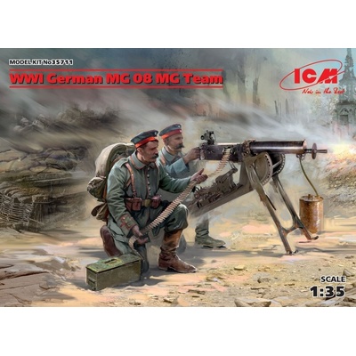 ICM MG 08 German WWI & MG Team 2 fig.+gun 35711 1:35
