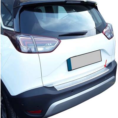 Omtec Nerezový leštený kryt hornej hrany zadného nárazníka Opel Crossland 2017-21, Crosslad X 2021+