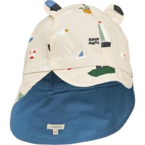 LIEWOOD Детска шапка с козирка LIEWOOD Kid's Gorm Reversible Sun Hat with Ears Cap - Sailing / Sandy - размер 41-43 cm (904-5590-0316)