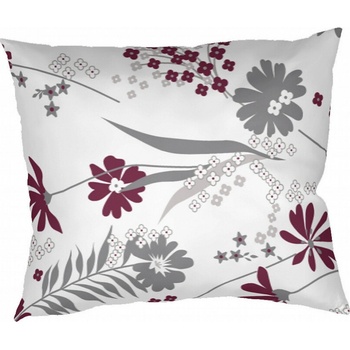 Dadka krep Agata bordová na bielej 40 x 40 cm