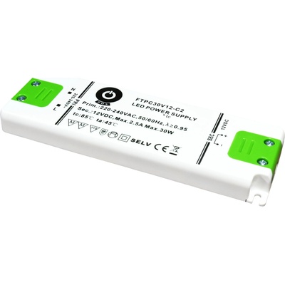 POS, 30W Nábytkový napájecí zdroj, FTPC30V24-C2, 24V, 1,25A, IP20