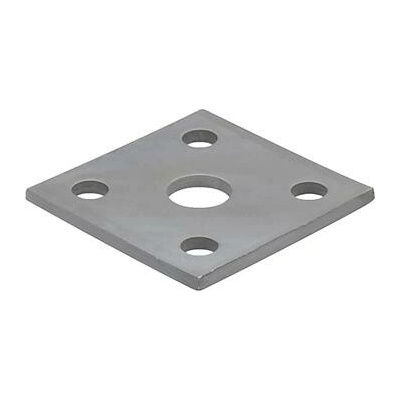 PITZL deska s 5 otvory k patce M24 100x100x6 s povlakem ZiNiP