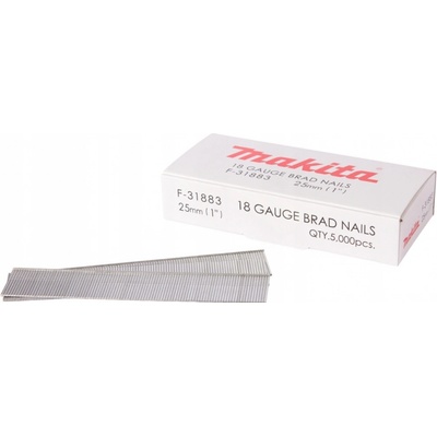 Makita klince - kolíky 25 mm pre AF505 AF506, 5000 ks F-31883