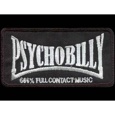 Nášivka PSYCHOBILLY vyšívaná