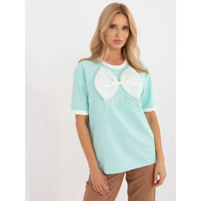 LAKERTA Blouse LK-BZ-509621-4.21-mint tyrkysová
