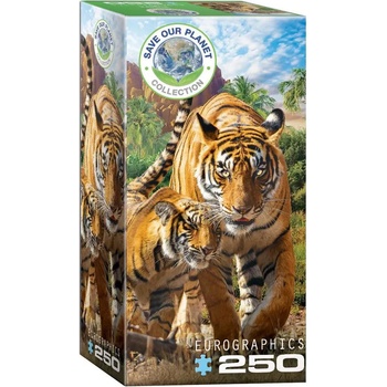 EUROGRAPHICS - Puzzle Save the Planet - Tigers 250 - 250 piese