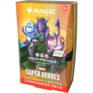 Magic the Gathering Magic The Gathering: Marvel Super Heroes Collector's Edition Commander Deck Doom Prevails (D53620000-4) - ozone