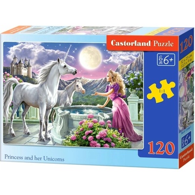 Castorland Princezna a jednorožci 120 dielov