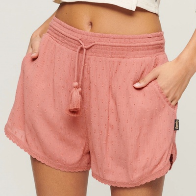 Superdry dámské kraťasy VINTAGE BEACH SHORTS W7110346AMWH Oranžový