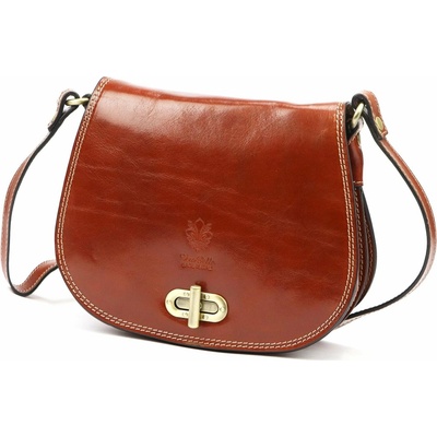 Dámska kožená crossbody kabelka hnedá Florence 59