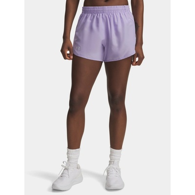 Under Armour kraťasy Fly By 3'' Shorts Wmn Purple