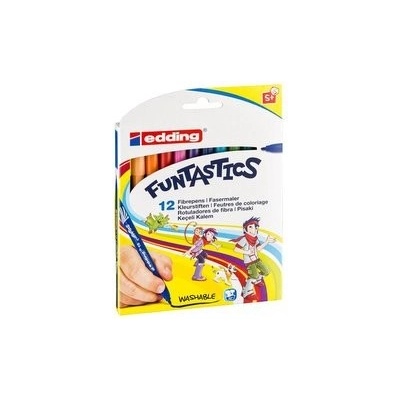 Edding Dětské fixy Funtastics 15, sada 12 barev pro větší děti VOLF kancelářské potřeby spol. s r.o. – Hledejceny.cz