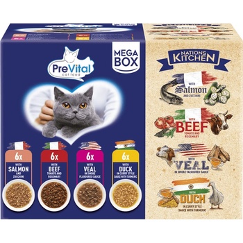 PreVital dušené filetky NATIONS KITCHEN 24 x 85 g