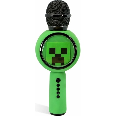 Detský mikrofón OTL Minecraft PopSing LED Karaoke Mic MC1240