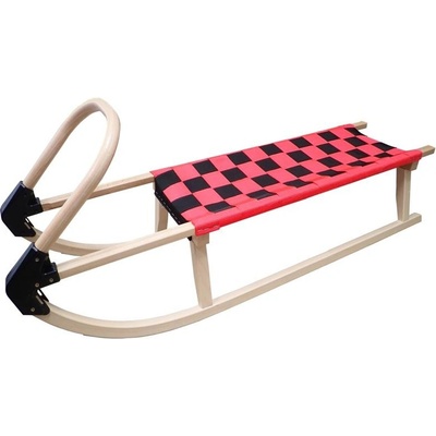 Kubisport Sáně 110cm dřevěné červené