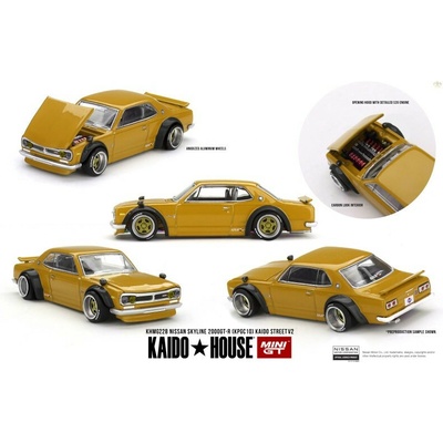 MINI GT Nissan Skyline 2000 GT-R KPGC10 Kaido Street V2 1969 1:64