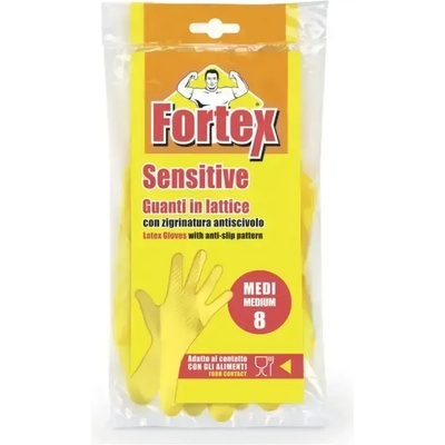 Fortex 2бр ръкавици естествен латекс размер m (8003350516988)