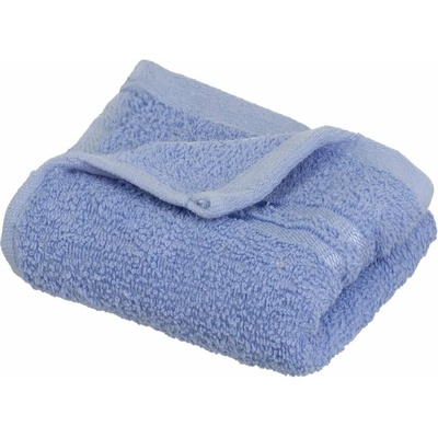 Casa Selección Simple modrý froté bavlnený uterák 30 x 50 cm