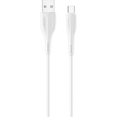 USAMS Кабел USAMS - U38, USB-A/USB-C, 1 m, бял (SJ372USB02)