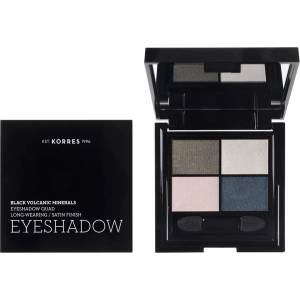 KORRES Дълготрайни сенки за очи с вулканични минерали , Korres Black Volcanic Minerals Eyeshadow The Candy Green 5g