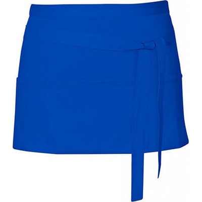 Link Kitchen Wear Krátká barmanská zástěra se třEma předníma kapsama Royal Pantone 286 X983