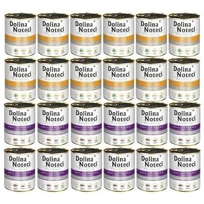 Dolina Noteci Prémiový mix chutí Bohatý na kačicu s tekvicou a králika s brusnicami 24 x 800 g
