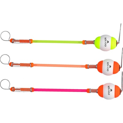 Mikado SIGNALIZÁTOR HANGER S POLYSTYRENEM A HADIČKOU 16cm VEL. L ČERVENÁ A ŽLUTÁ 10 ks