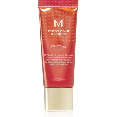 Missha M Perfect Cover ВВ крем с висока UV защита малка опаковка цвят No. 13 Bright Beige SPF 42/PA+++ 20ml