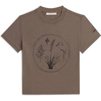 Icebreaker Merino 150 Tech Lite SS Crop Tee Seed Story Размер: L / Цвят: светлокафяв