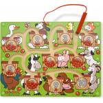 Melissa & Doug - Дървен магнитен лабиринт с цифри - Ферма - bebetabg