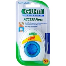 G.U.M Access Floss Superfloss pro čištění implantátů korunek a můstků nacívce 50 ks