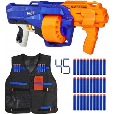 NERF ELITE SURGEFIRE OTOČNÝ ZÁSOBNÍK + PŘÍSLUŠENSTVÍ