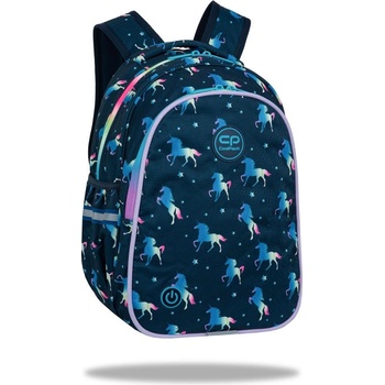 COOLPACK Светеща ученическа раница Coolpack - JIMMY - Blue unicorn (F110670)