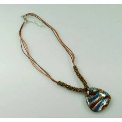 Fashion Jewelry sklo hnědo-modrý 1-a217