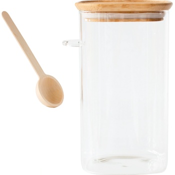 Pebbly Кутия за мляно кафе PKV-050 1.4 л, стъкло / бамбук, Pebbly (PEBB3760132815770)