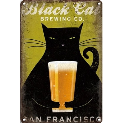 Ceduľa Black Cat San Francisco