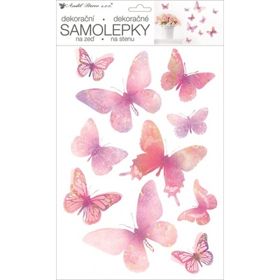 Anděl Samolepka na zeď motýli 24 x 42 cm 10456 – Sleviste.cz